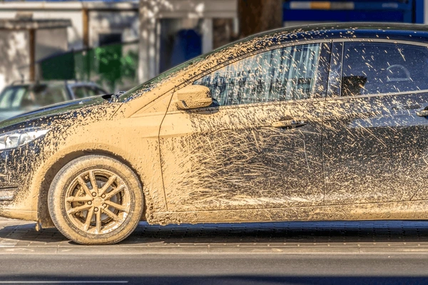 Car before cleaning