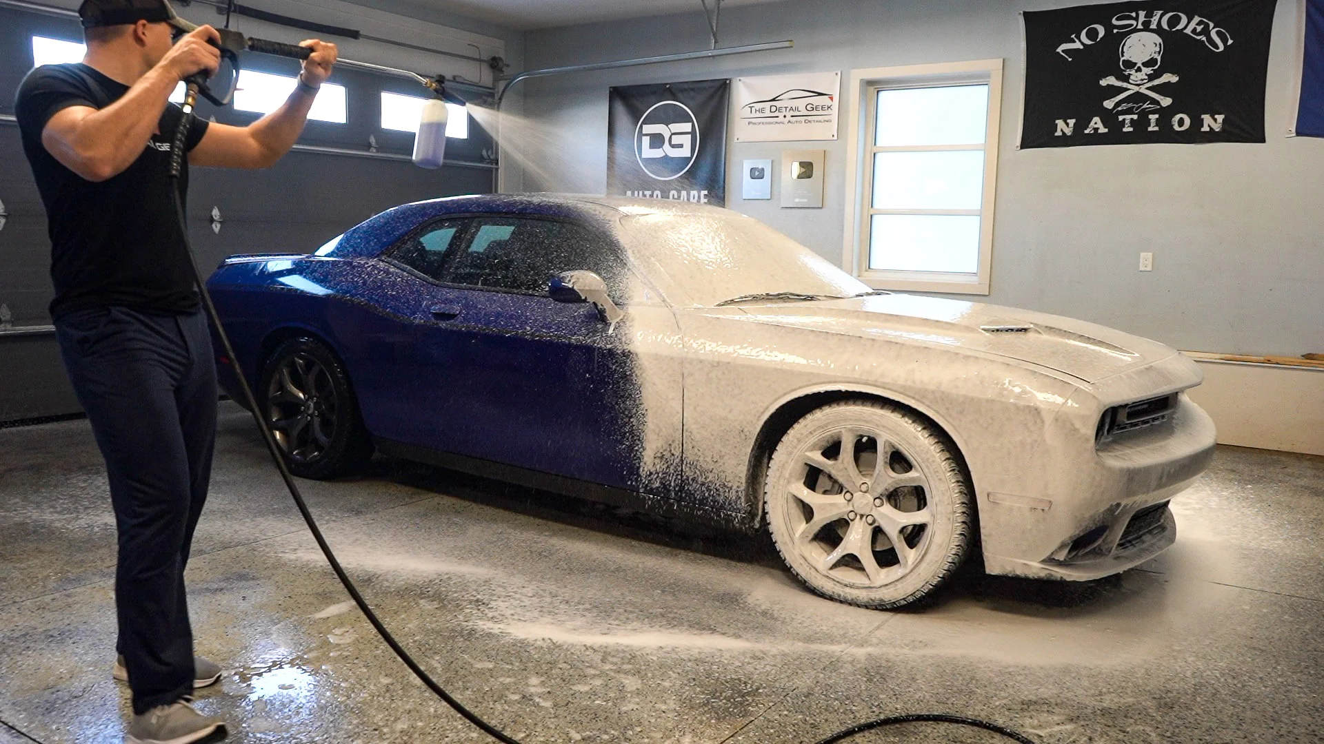 Car under wash